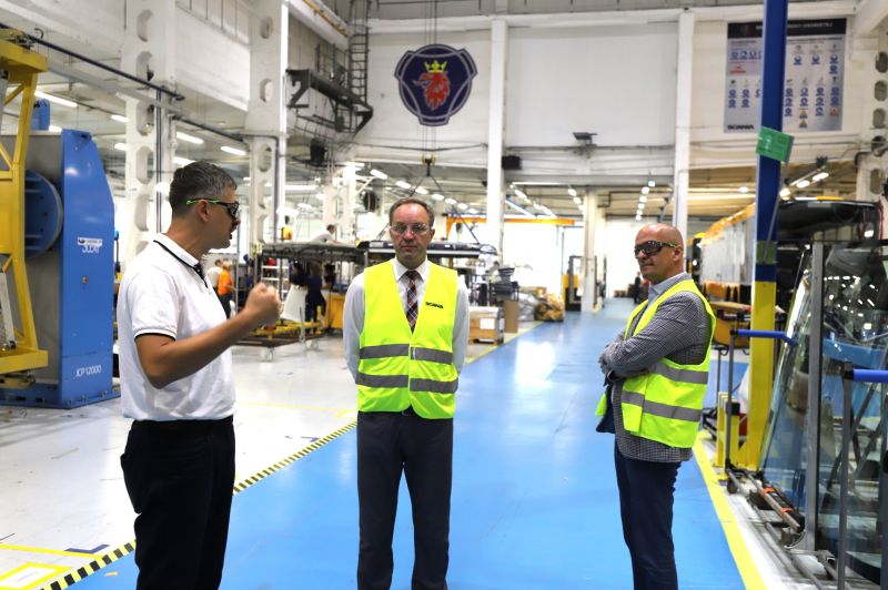 marszałek w fabryce Scania