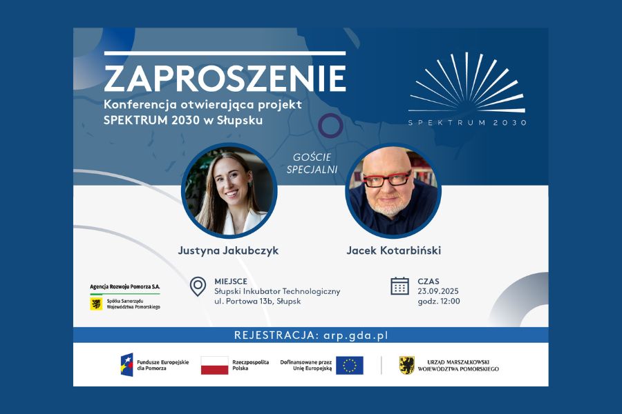 Konferencja inaugurująca projekt Pomorski System Usług Informacyjnych i Doradczych SPEKTRUM 2030 w Słupsku, 23 września