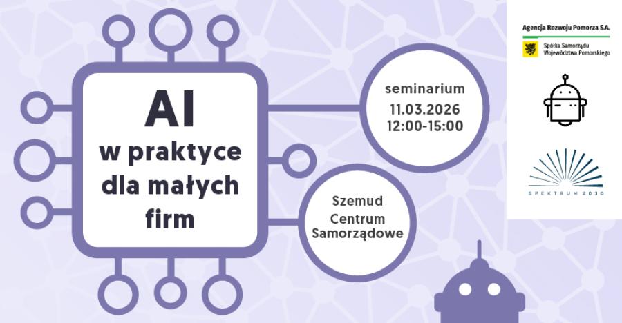 „AI w praktyce dla małych firm” – bezpłatne spotkanie w Szemudzie, 11 marca