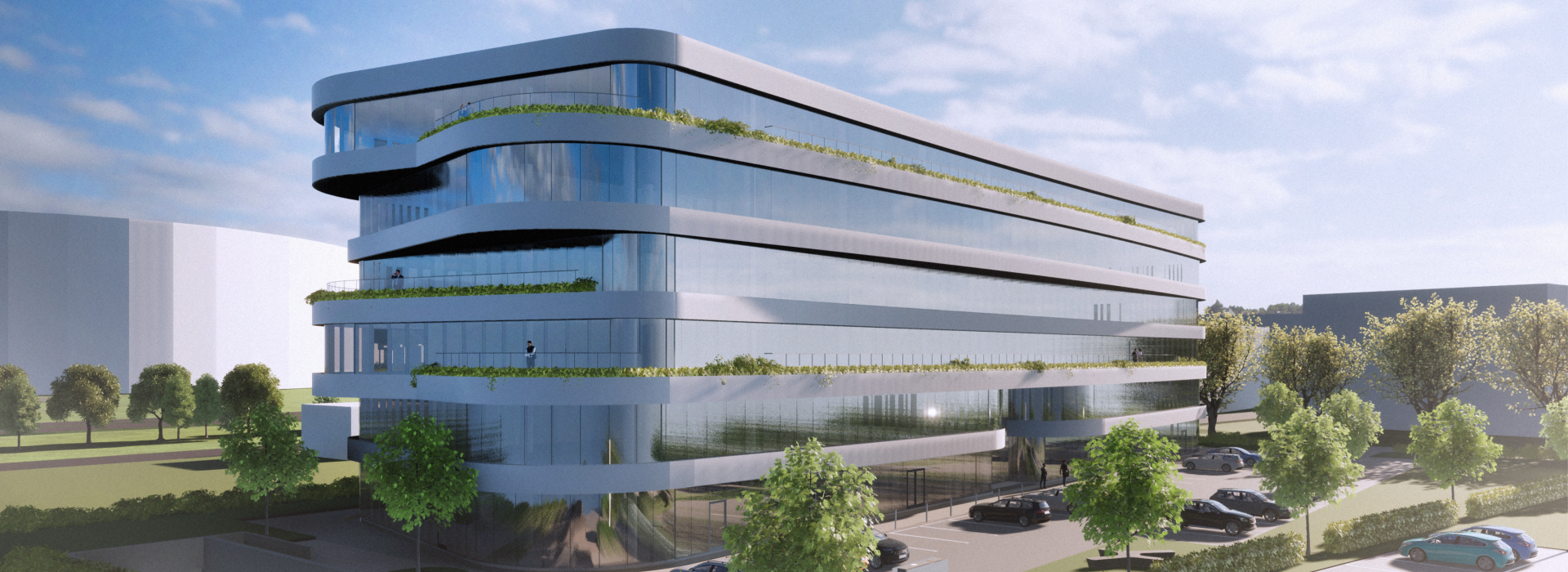 Wizualizacja przyszłego biurowca